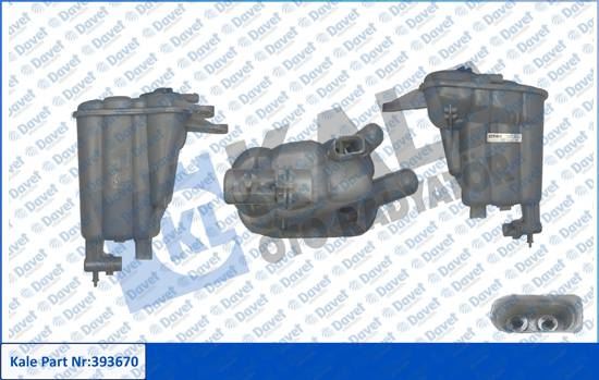 KALE 393670 Radyator Ek Genlesme Su Deposu Audi A4 A5 Q5 2.0 Tdi Tfsi 07>